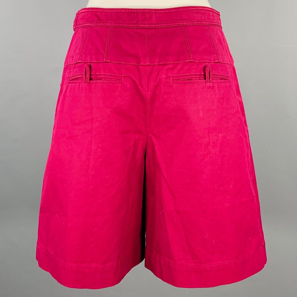 BALENCIAGA 2007 Size 4 Purple Cotton Skirt Panel Shorts - Picture 2 of 7